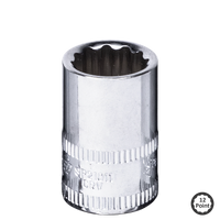 1/4" Drive Socket - 12pt Metric - Individual