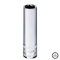 1/4" Drive Deep Socket - 6pt SAE - Individual
