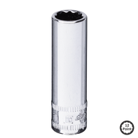 1/4" Drive Deep Socket - 12pt Metric - Individual