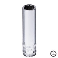 1/4" Drive Deep Socket - 12pt SAE - Individual