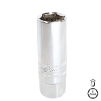 3/8" Drive Magnetic Spark Plug Socket - 12pt Metric - Individual