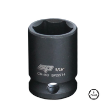 3/8" Drive Impact Socket - 6pt SAE - Individual