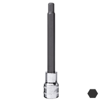 1/2" Drive Inhex Socket - Metric - 140mm Long - Individual
