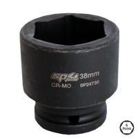 3/4" Drive Impact Socket - 6pt Metric - Individual