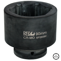 1-1/2" Drive Impact Socket - 6pt Metric - Individual, Size: 60mm