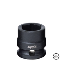 3/8" Drive Stubby Impact Socket - 6pt Metric - Individual