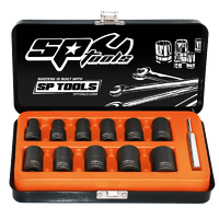 3/8" Drive Impact Socket Set - Twist - 12pc