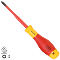VDE Insulated Electrical Screwdriver - Heavy Duty - Phillips - Individual