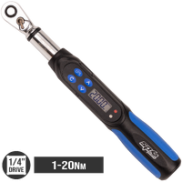 Torque Wrench - Digital - Stubby - 1/4" Drive - 1 to 20Nm