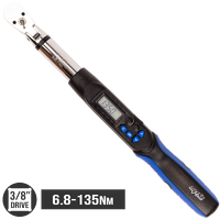 Torque Wrench - Digital - Flex Head - One-Step Torque-Angle - 3/8" Drive - 6.8 to 135Nm