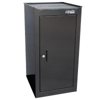 Custom Series Side Cabinet - 1 Compartment - Adjustable Shelf - Black/Chrome