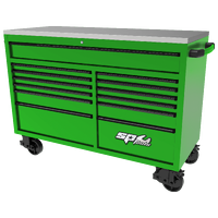 59" USA Sumo Series Roller Cabinet - 13 Drawer - Green/Black