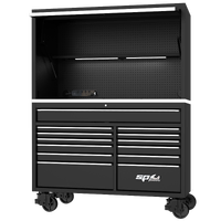 59" USA Sumo Series Workstation - Roller Cabinet & Top Hutch Combo