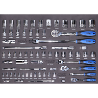 EVA Foam Tray Tool Kit - Sockets & Accessories - 67pc - Metric Only