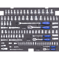 EVA Foam Tray Tool Kit - Sockets & Accessories - 103pc - Metric & SAE