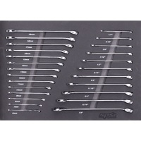 EVA Foam Tray Tool Kit - Spanners - 25pc - Metric & SAE