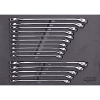 EVA Foam Tray Tool Kit - Spanners - 15pc - Metric & SAE