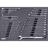 EVA Foam Tray Tool Kit - Tech Series - Spanners - 29pc - Metric Only
