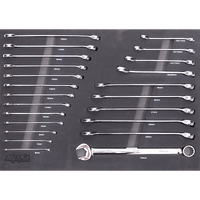 EVA Foam Tray Tool Kit - Spanners - 23pc - Metric Only