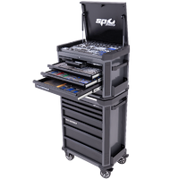 Tech Series Tool Kit Combo - 213pc - Metric Only - Diamond Black - Plus Extra EVA Foam Trays