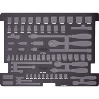 EVA Foam Tray - Suits Sockets & Accessories - Metric Only - 70pc