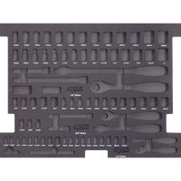 EVA Foam Tray - Suits Sockets & Accessories - Metric Only - 81pc
