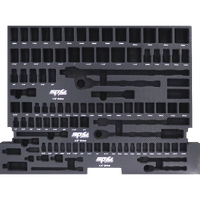 EVA Foam Tray - Suits Sockets & Accessories - Metric & SAE - 105pc