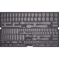 EVA Foam Tray - Suits Sockets & Accessories - Metric & SAE - 122pc