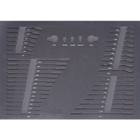EVA Foam Tray - Suits Spanners & Finger Ratchets - Metric & SAE - 45pc