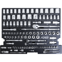 EVA Foam Tray Tool Kit - Sockets & Accessories - 105pc - Metric & SAE