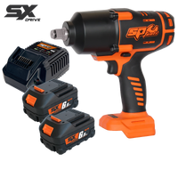 18v 3/4" Drive Brushless Impact Wrench Kit - 6.0Ah X2 - SX Drive