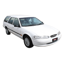 Single 2.5in Full System with Extractors Stainless Steel - Medium (Falcon 88-98)