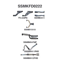 2.5in L & R with Extractors Muffler/Hotdog (Falcon FG 08-16)