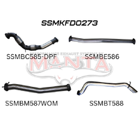 Turbo Back with Cat & without Muffler (Ranger PX2 15-18)