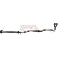 Single 3in DPF Back Stainless Steel Twin Tip - Quiet (Ranger 22+)