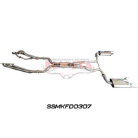3in Full System With Centre Hotdog & Rear Muffler With Twin Tips (MUSTANG V8 FM 15-17)
