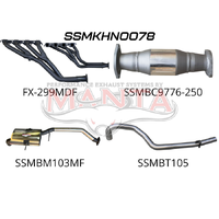 2.5in Exhaust with Extractors Tailpipe (Commodore 88-97)