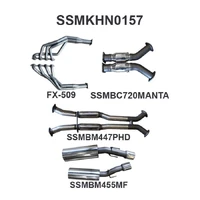 Dual 3in with 1 7/8in Extractors Hotdog/Muffler (Monaro VZ 04-06)