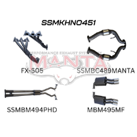 Exhaust Full System with Extractors Hotdog/Muffler (Commodore VE/VF 06-17)