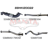 Turbo Back with Cat & without Muffler (D-Max 20+)