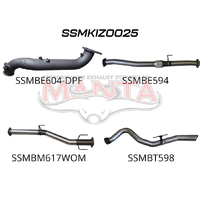 Turbo Back without Cat & Muffler (D-Max 20+)