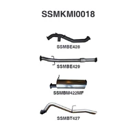 3in Turbo Back without Cat Muffler (Triton MQ 15-18)