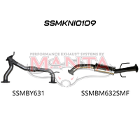 3in Centre Small Medium Muffler For OE Mid Section Replacement (Patrol Y62 V8 5.6L)