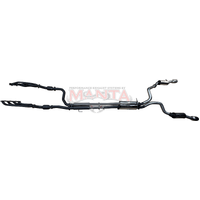 Dual 3in Full System with Extractors 5in Chrome Tips Stainless Steel - Medium (Ram 1500 DT 19+) - Chrome