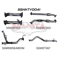 2.5in with Cat No Muffler, Dump Tip (Landcruiser VDJ200 07+)