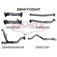 2.5in No Cat No Muffler, Dump Tip (Landcruiser VDJ200 07+)