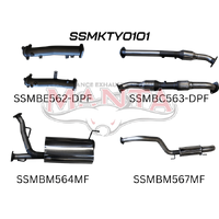 2.5in with Cat Muffler C&R, Dump Tip (Landcruiser VDJ200 07+)