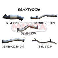 3in with Cat & WOM DPF (Landcruiser VDJ79 07+)