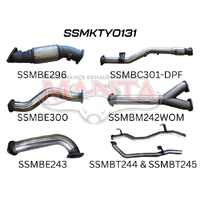 Dual 3in with Cat & WOM DPF (Landcruiser VDJ79 07+)