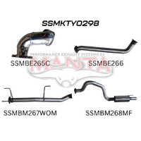 3in without Center Muffler & with Rear Muffler (Landcruiser HDJ100 98-07)
